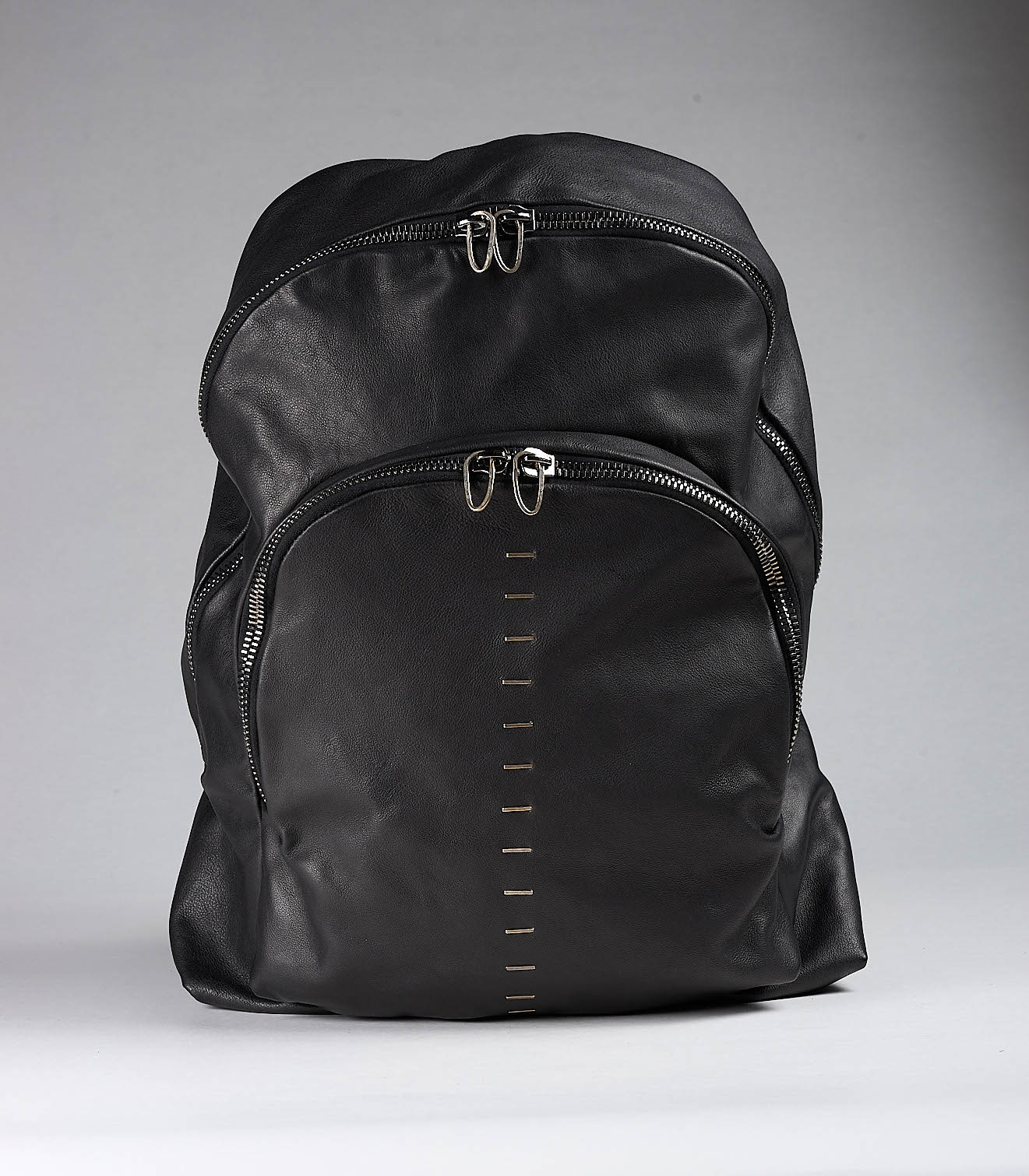 daniele basta leather and silver bags - FRONT